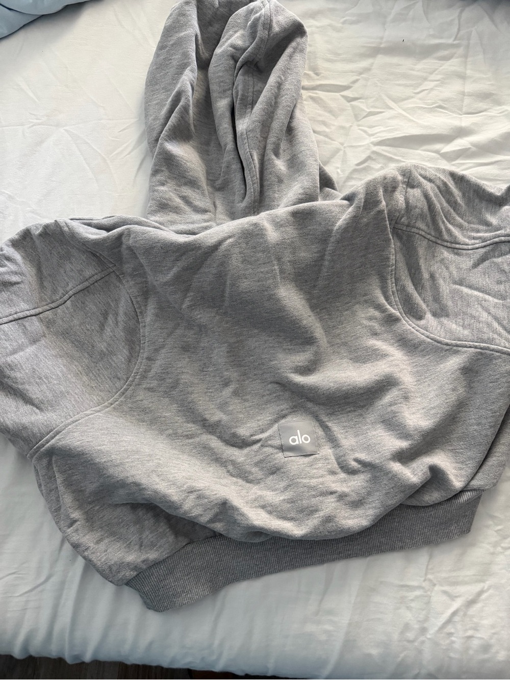 ALO Yoga Gray Kids Sweatshirt - Lightweight Pullover Hoodie